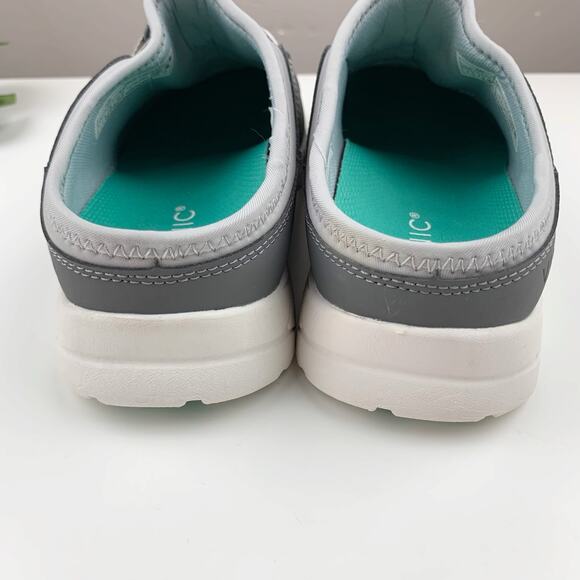 Vionic Zuri Mules Sneakers Slip On Comfort Shoes Grey Women's 7 Casual - Picture 11 of 12